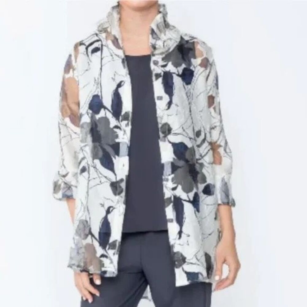 IC Collection by Connie Sheer IC Burnout Blouse